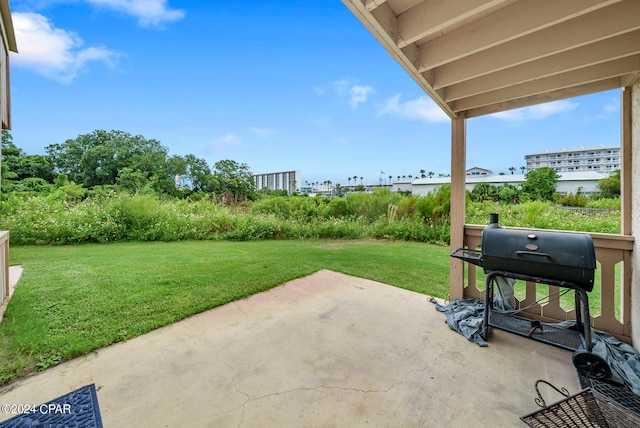 view of patio / terrace with area for grilling