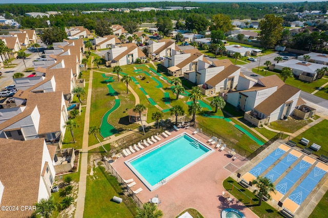 birds eye view of property