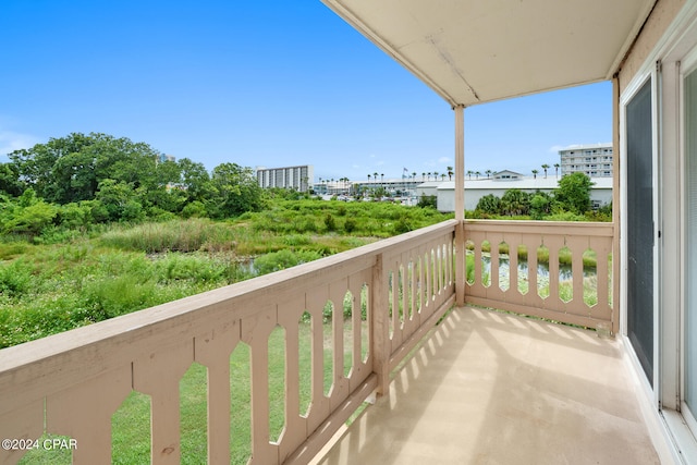 view of balcony