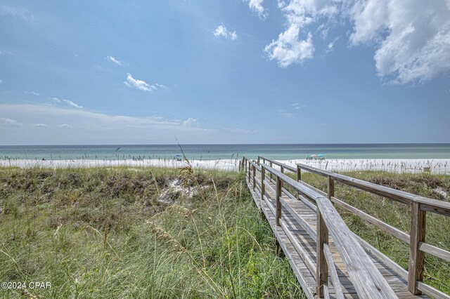 water view featuring a view of the beach