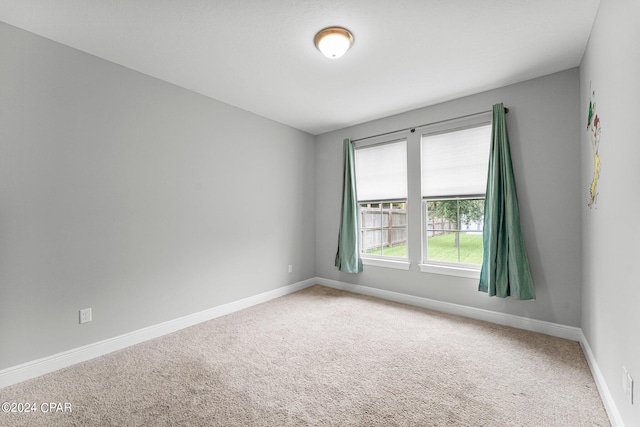 view of carpeted empty room