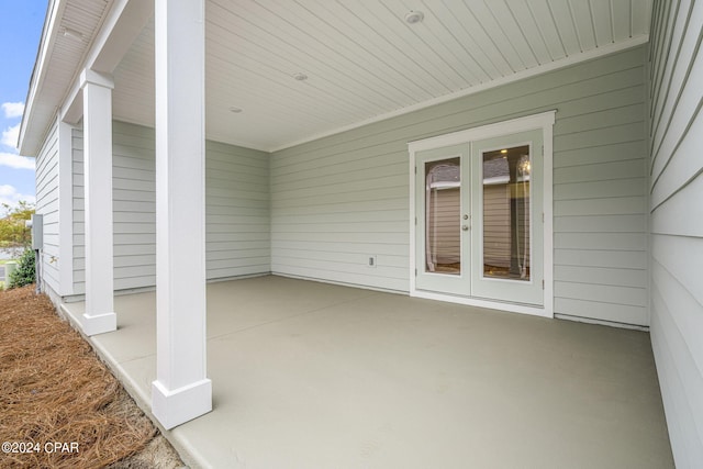 view of patio / terrace with french doors