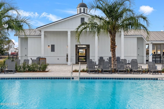 view of pool with a patio area