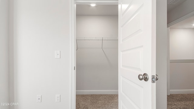 view of closet