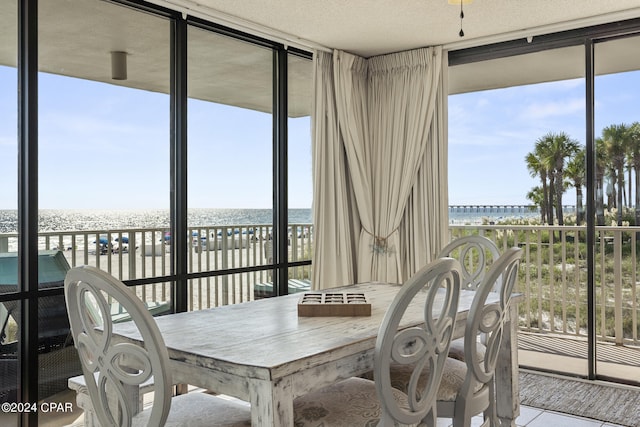 sunroom / solarium with plenty of natural light