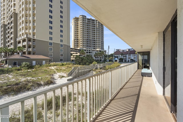 view of balcony