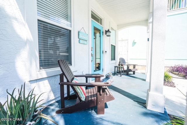 view of patio / terrace with a porch