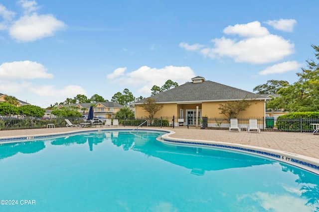 view of pool with a patio area