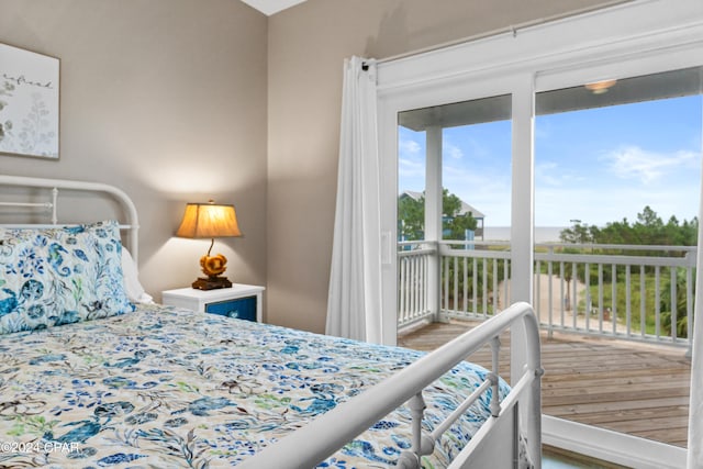 bedroom featuring hardwood / wood-style flooring