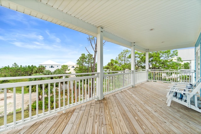 view of deck