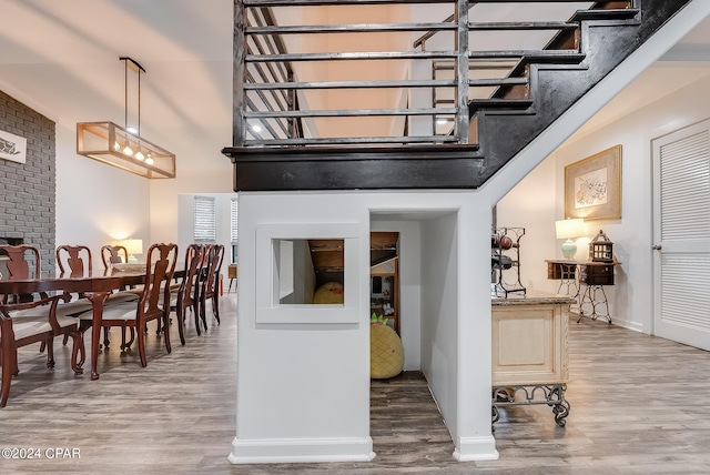 interior space featuring hardwood / wood-style flooring