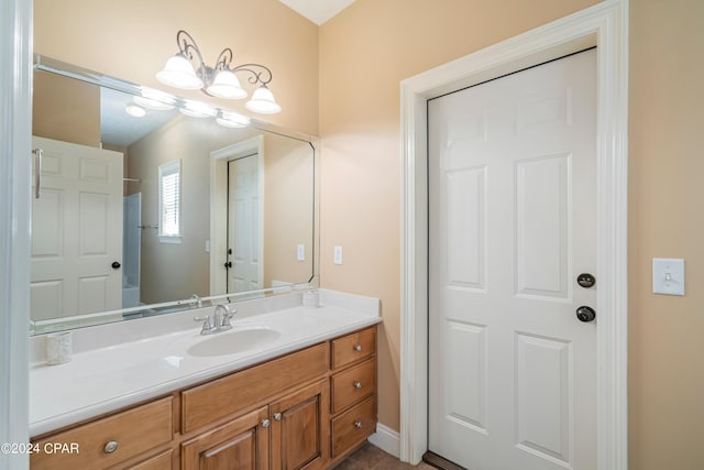 bathroom with vanity