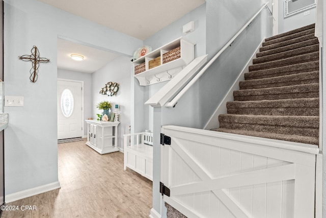 interior space featuring light hardwood / wood-style floors