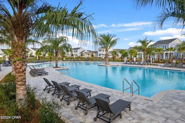 view of pool with a patio