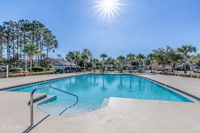 view of pool with a patio area