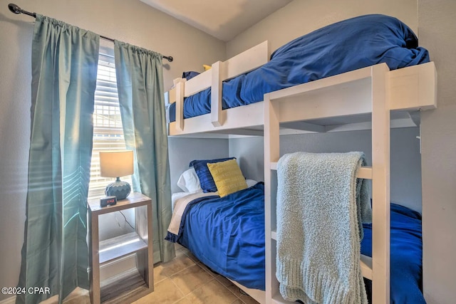 view of tiled bedroom