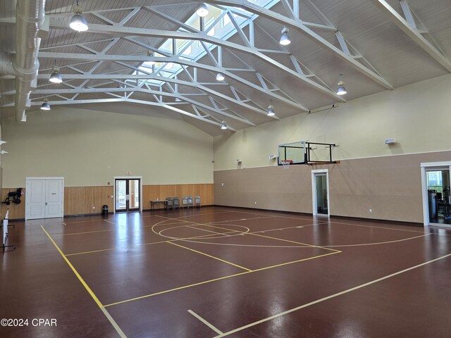 view of basketball court