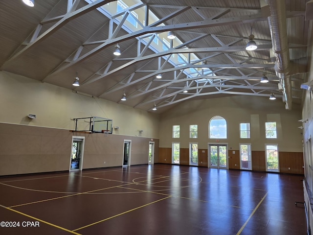 view of basketball court