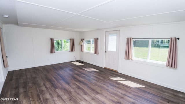 foyer featuring dark hardwood / wood-style flooring