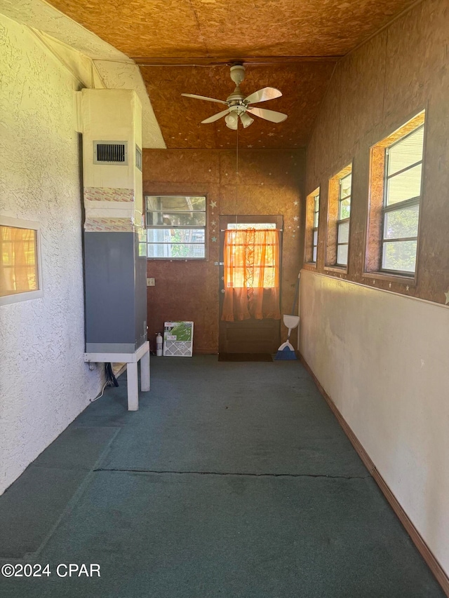 view of patio / terrace with ceiling fan