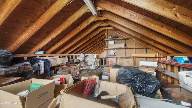 view of attic