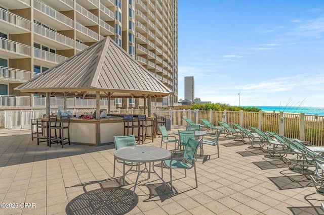 view of patio / terrace with fence