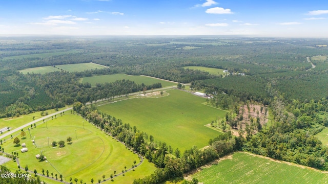 drone / aerial view featuring a rural view