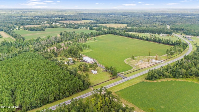 bird's eye view featuring a rural view