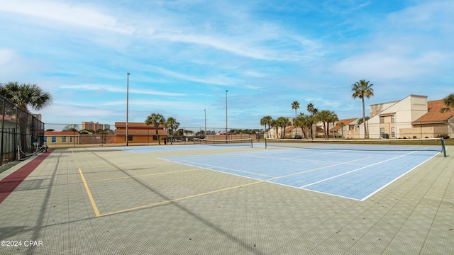 view of tennis court