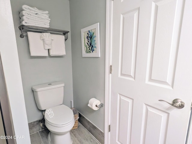 bathroom featuring toilet