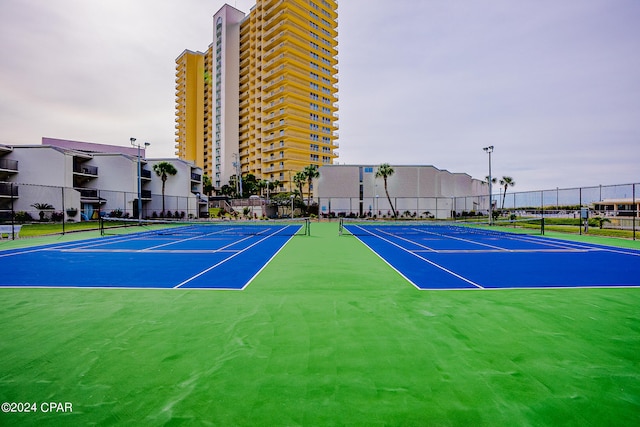 view of tennis court