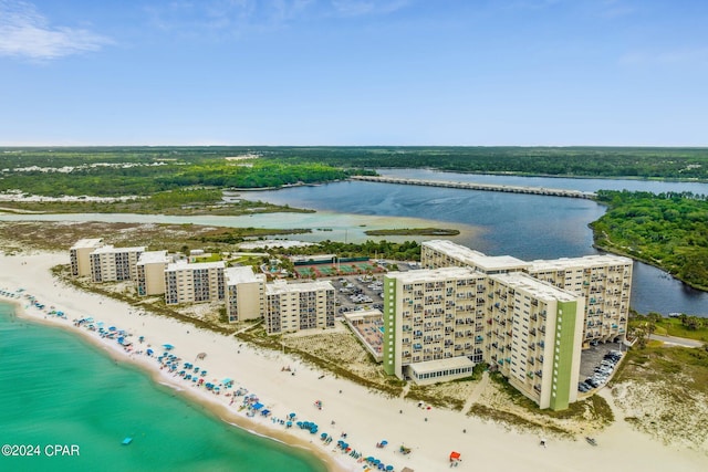 23223 Front Beach Rd Ph 4, Panama City Beach, FL 32413 - drone / aerial view of extended coastline and apartment complex / building