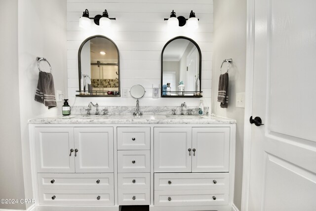 bathroom with vanity