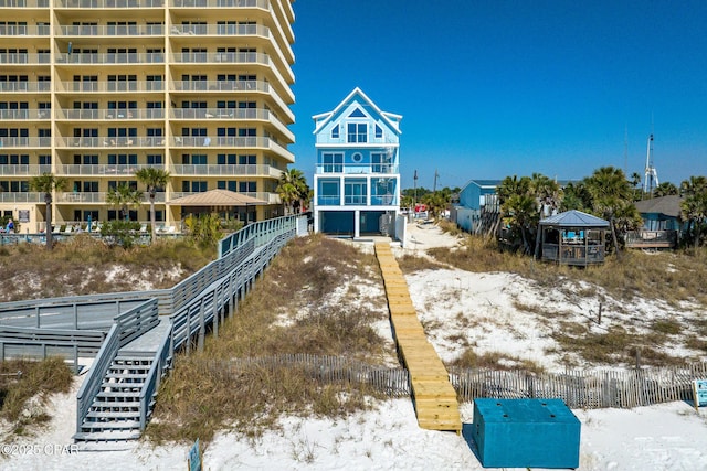 exterior space featuring fence