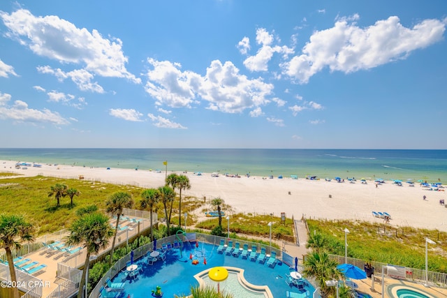 9450 S Thomas Dr Unit 402, Panama City, FL 32408 - water view with nearby beach