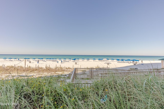 property view of water with a view of the beach