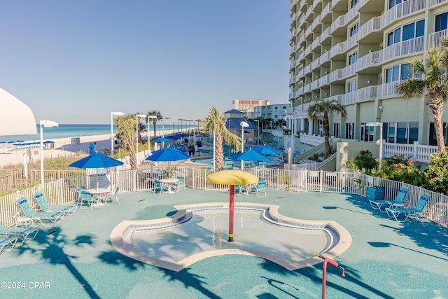 9450 S Thomas Dr Unit 402, Panama City, FL 32408 - view of swimming pool with a water view