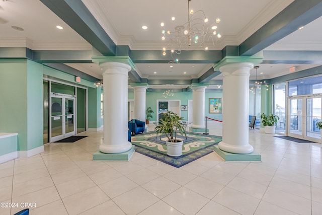 9450 S Thomas Dr Unit 402, Panama City, FL 32408 - common area with ornamental molding