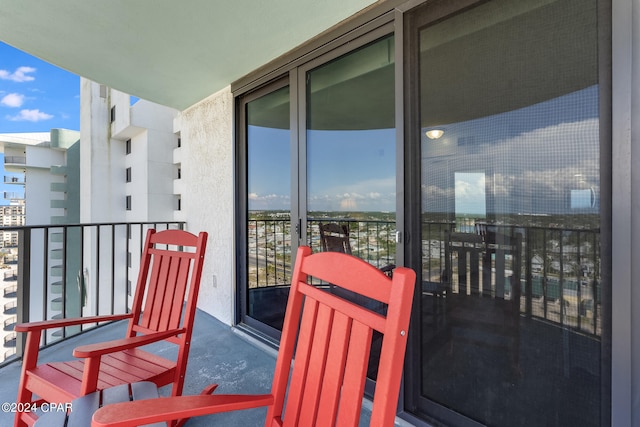 view of balcony