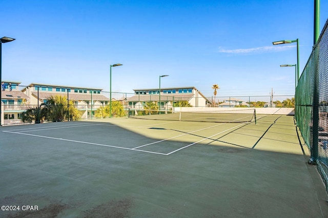 view of tennis court