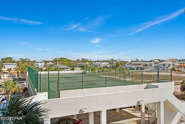 view of tennis court