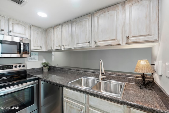 kitchen with stainless steel appliances and sink