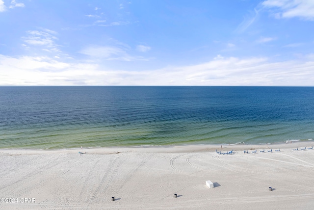 water view featuring a beach view