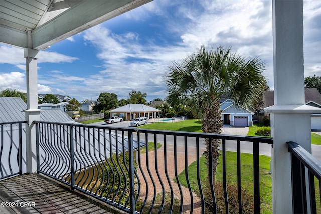 view of balcony