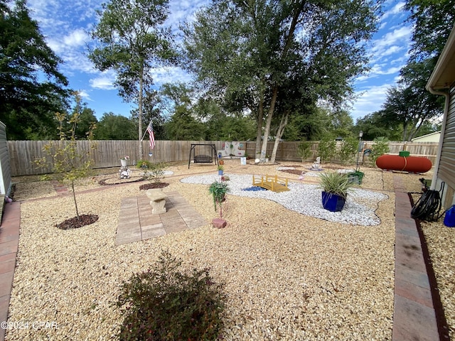 view of yard with a patio