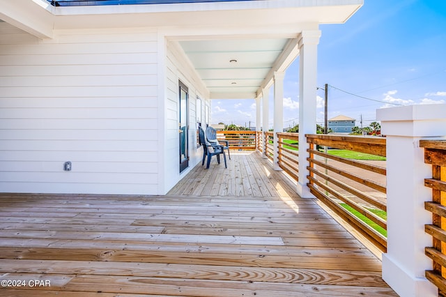 view of deck