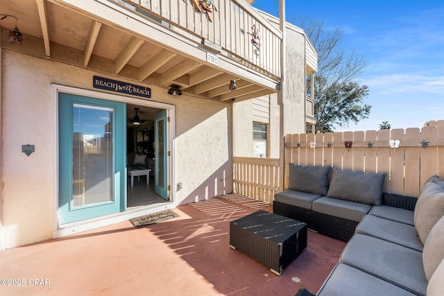 view of patio / terrace with outdoor lounge area