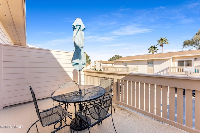 balcony featuring a patio