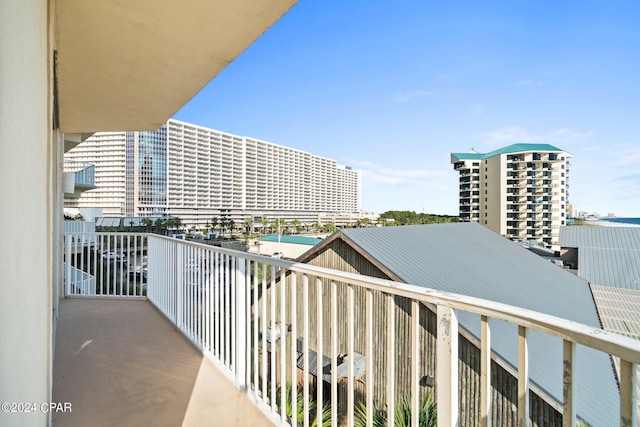 view of balcony