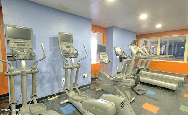 view of exercise room